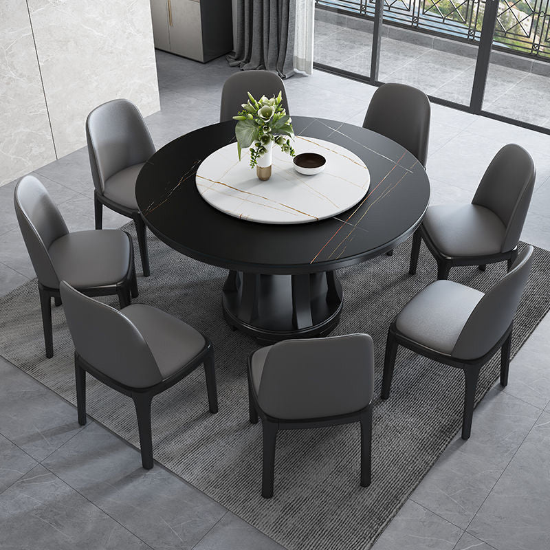 Modern Sintered Stone Table Pedestal Dining Table for Dining Room