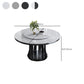 Modern Sintered Stone Table Pedestal Dining Table for Dining Room