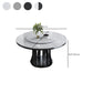 Modern Sintered Stone Table Pedestal Dining Table for Dining Room