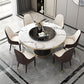Sintered Stone Dining Room Table Pedestal Dining Table for Dining Room Clearhalo 'Dining Tables & Seating' 'Dining Tables' 'dining_table' 'furn' 'furn_dining_table' 'Furniture' 'Kitchen & Dining Furniture' 6975811