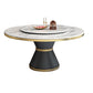 Sintered Stone Dining Room Table Pedestal Dining Table for Dining Room White Without Chairs Clearhalo 'Dining Tables & Seating' 'Dining Tables' 'dining_table' 'furn' 'furn_dining_table' 'Furniture' 'Kitchen & Dining Furniture' 6975812