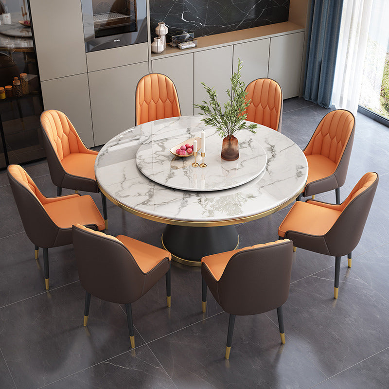 Sintered Stone Dining Room Table Pedestal Dining Table for Dining Room Clearhalo 'Dining Tables & Seating' 'Dining Tables' 'dining_table' 'furn' 'furn_dining_table' 'Furniture' 'Kitchen & Dining Furniture' 6975814