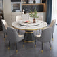 Sintered Stone Dining Room Table Pedestal Dining Table for Dining Room Clearhalo 'Dining Tables & Seating' 'Dining Tables' 'dining_table' 'furn' 'furn_dining_table' 'Furniture' 'Kitchen & Dining Furniture' 6975816