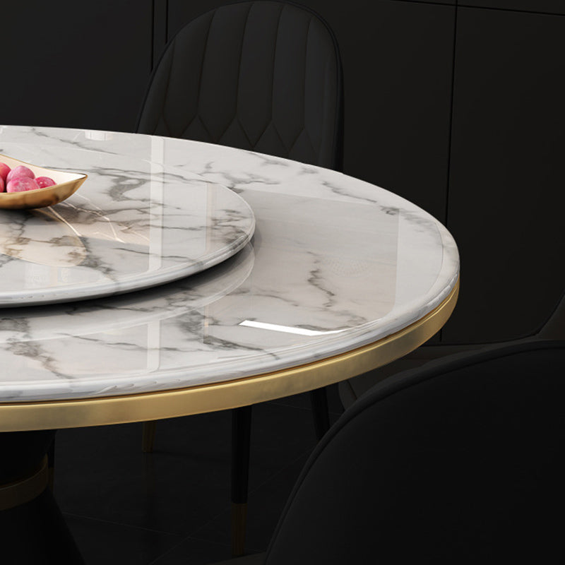 Sintered Stone Dining Room Table Pedestal Dining Table for Dining Room Clearhalo 'Dining Tables & Seating' 'Dining Tables' 'dining_table' 'furn' 'furn_dining_table' 'Furniture' 'Kitchen & Dining Furniture' 6975818
