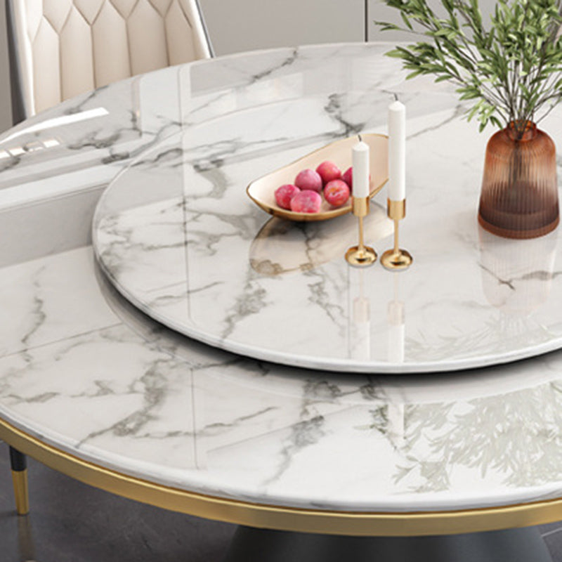 Sintered Stone Dining Room Table Pedestal Dining Table for Dining Room Clearhalo 'Dining Tables & Seating' 'Dining Tables' 'dining_table' 'furn' 'furn_dining_table' 'Furniture' 'Kitchen & Dining Furniture' 6975820