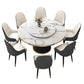 Sintered Stone Dining Room Table Pedestal Dining Table for Dining Room Clearhalo 'Dining Tables & Seating' 'Dining Tables' 'dining_table' 'furn' 'furn_dining_table' 'Furniture' 'Kitchen & Dining Furniture' 6975821
