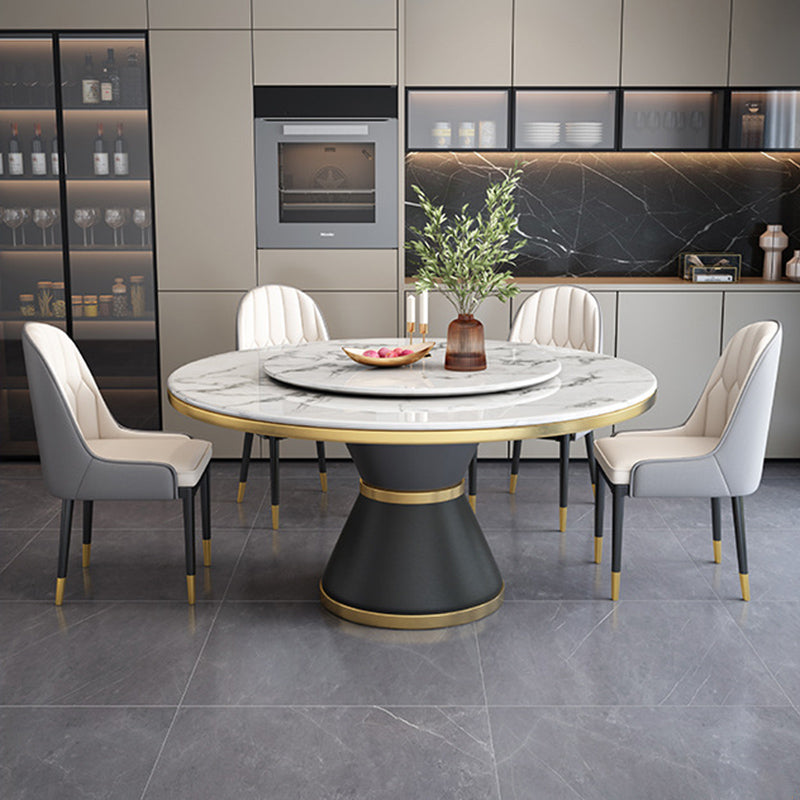 Sintered Stone Dining Room Table Pedestal Dining Table for Dining Room Clearhalo 'Dining Tables & Seating' 'Dining Tables' 'dining_table' 'furn' 'furn_dining_table' 'Furniture' 'Kitchen & Dining Furniture' 6975822