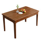 Table de cuisine de salle à manger Table de salle à manger en bois massif en bois d'hévéa