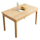 Table de cuisine de salle à manger Table de salle à manger en bois massif en bois d'hévéa