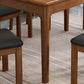 Table de cuisine de salle à manger Table de salle à manger en bois massif en bois d'hévéa