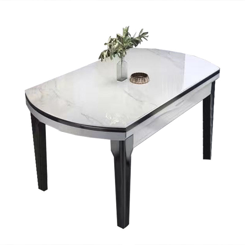 Moderne eettafel met 4 poten, uitschuifbare eettafel voor de keuken