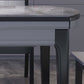 Moderne eettafel met 4 poten, uitschuifbare eettafel voor de keuken