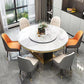Sintered Stone Dining Table Convertible Pedestal Dining Table for Kitchen Clearhalo 'Dining Tables & Seating' 'Dining Tables' 'dining_table' 'furn' 'furn_dining_table' 'Furniture' 'Kitchen & Dining Furniture' 6975892