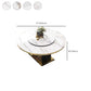 Sintered Stone Dining Table Convertible Pedestal Dining Table for Kitchen Clearhalo 'Dining Tables & Seating' 'Dining Tables' 'dining_table' 'furn' 'furn_dining_table' 'Furniture' 'Kitchen & Dining Furniture' 6975899