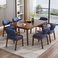 Dining Room Dinner Kitchen Table Rubberwood Solid Wood Dining Table Clearhalo 'Dining Tables & Seating' 'Dining Tables' 'dining_table' 'furn' 'furn_dining_table' 'Furniture' 'Kitchen & Dining Furniture' 6975905