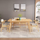 Dining Room Dinner Kitchen Table Rubberwood Solid Wood Dining Table Clearhalo 'Dining Tables & Seating' 'Dining Tables' 'dining_table' 'furn' 'furn_dining_table' 'Furniture' 'Kitchen & Dining Furniture' 6975912