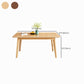 Dining Room Dinner Kitchen Table Rubberwood Solid Wood Dining Table Clearhalo 'Dining Tables & Seating' 'Dining Tables' 'dining_table' 'furn' 'furn_dining_table' 'Furniture' 'Kitchen & Dining Furniture' 6975915