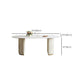 Dining Room Dinner Kitchen Table Modern Pedestal Stone Dining Table Clearhalo 'Dining Tables & Seating' 'Dining Tables' 'dining_table' 'furn' 'furn_dining_table' 'Furniture' 'Kitchen & Dining Furniture' 6975932