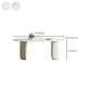 Dining Room Dinner Kitchen Table Simple Pedestal Stone Dining Table Clearhalo 'Dining Tables & Seating' 'Dining Tables' 'dining_table' 'furn' 'furn_dining_table' 'Furniture' 'Kitchen & Dining Furniture' 6975950
