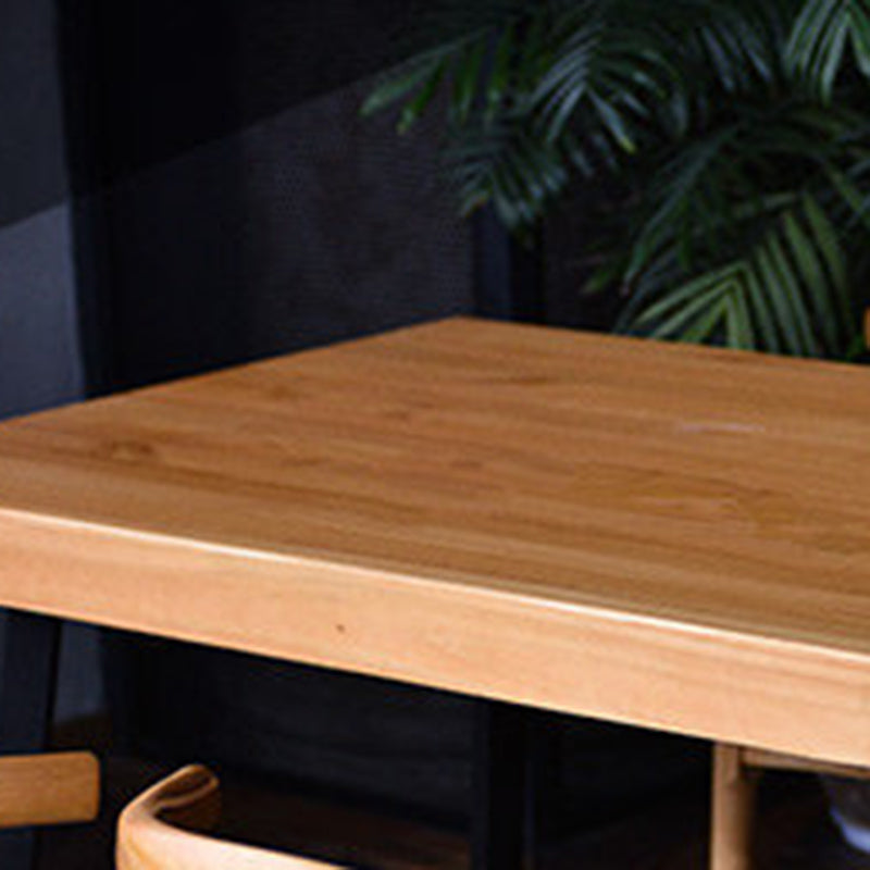 Mesa de comedor industrial para comedor, mesa de comedor con base de caballete para cocina