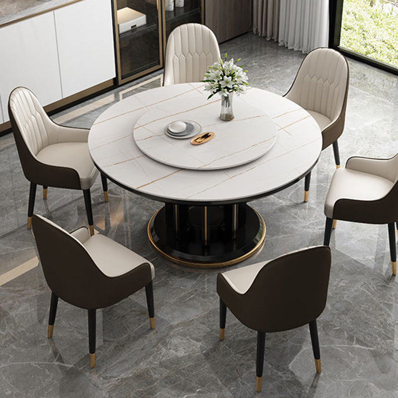 Sintered Stone Dining Table Convertible Dining Table for Kitchen Clearhalo 'Dining Tables & Seating' 'Dining Tables' 'dining_table' 'furn' 'furn_dining_table' 'Furniture' 'Kitchen & Dining Furniture' 6975970