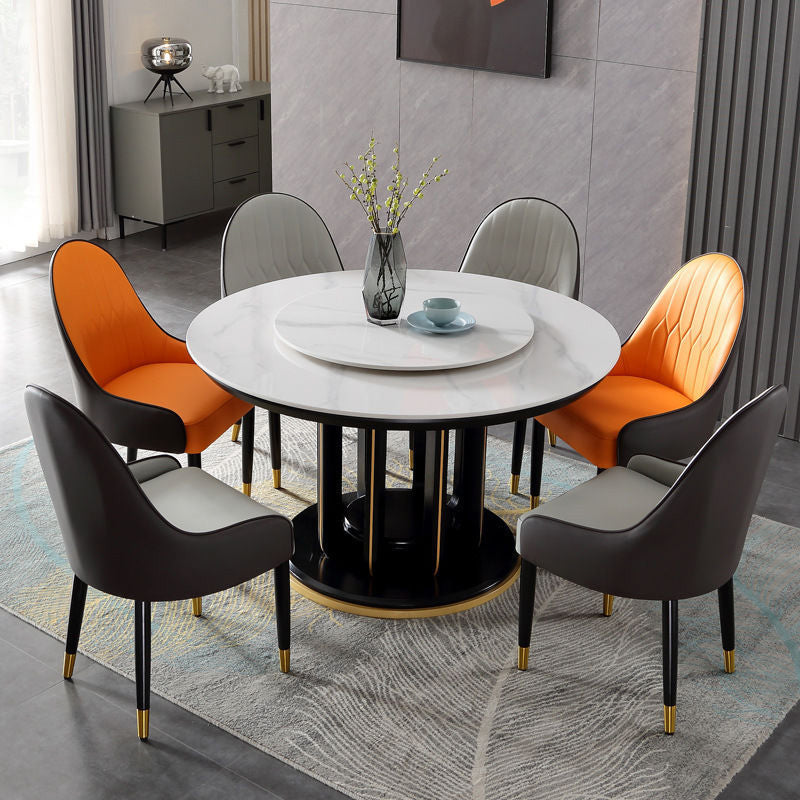 Sintered Stone Dining Table Convertible Dining Table for Kitchen Clearhalo 'Dining Tables & Seating' 'Dining Tables' 'dining_table' 'furn' 'furn_dining_table' 'Furniture' 'Kitchen & Dining Furniture' 6975972