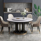 Sintered Stone Dining Table Convertible Dining Table for Kitchen Clearhalo 'Dining Tables & Seating' 'Dining Tables' 'dining_table' 'furn' 'furn_dining_table' 'Furniture' 'Kitchen & Dining Furniture' 6975973