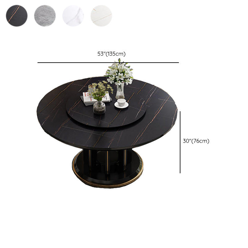 Sintered Stone Dining Table Convertible Dining Table for Kitchen Clearhalo 'Dining Tables & Seating' 'Dining Tables' 'dining_table' 'furn' 'furn_dining_table' 'Furniture' 'Kitchen & Dining Furniture' 6975977