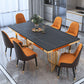 Dinner Room Luxury Dining Table Kitchen Metal Base Dining Table Clearhalo 'Dining Tables & Seating' 'Dining Tables' 'dining_table' 'furn' 'furn_dining_table' 'Furniture' 'Kitchen & Dining Furniture' 6975979
