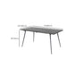 Dining Room Dinner Kitchen Table Black Frame Solid Wood Dining Table Clearhalo 'Dining Tables & Seating' 'Dining Tables' 'dining_table' 'furn' 'furn_dining_table' 'Furniture' 'Kitchen & Dining Furniture' 6976004