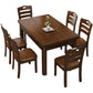 Solid Wood Dining Table Rectangle Dining Table for Dining Room Nut-Brown Without Chairs Clearhalo 'Dining Tables & Seating' 'Dining Tables' 'dining_table' 'furn' 'furn_dining_table' 'Furniture' 'Kitchen & Dining Furniture' 6976015