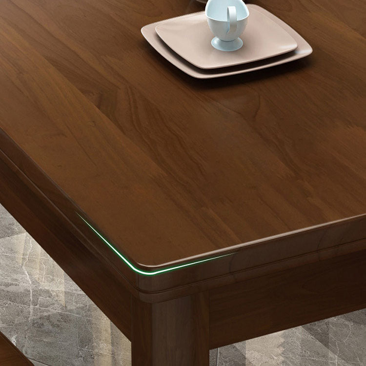 Solid Wood Dining Table Rectangle Dining Table for Dining Room Clearhalo 'Dining Tables & Seating' 'Dining Tables' 'dining_table' 'furn' 'furn_dining_table' 'Furniture' 'Kitchen & Dining Furniture' 6976017