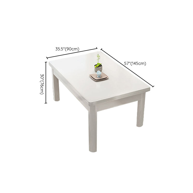 Solid Wood Dining Table Rectangle Dining Table for Dining Room Clearhalo 'Dining Tables & Seating' 'Dining Tables' 'dining_table' 'furn' 'furn_dining_table' 'Furniture' 'Kitchen & Dining Furniture' 6976023