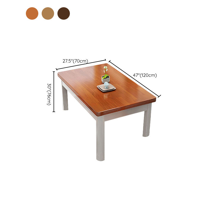 Solid Wood Dining Table Rectangle Dining Table for Dining Room Clearhalo 'Dining Tables & Seating' 'Dining Tables' 'dining_table' 'furn' 'furn_dining_table' 'Furniture' 'Kitchen & Dining Furniture' 6976027