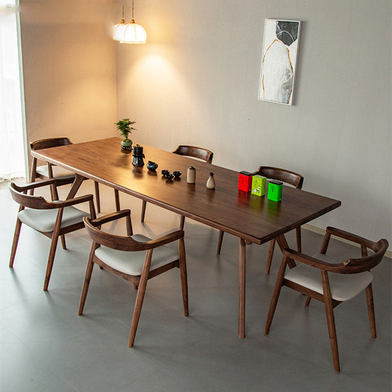 Kitchen Rectangle Dinner Table Dining Room Wood Dining Table