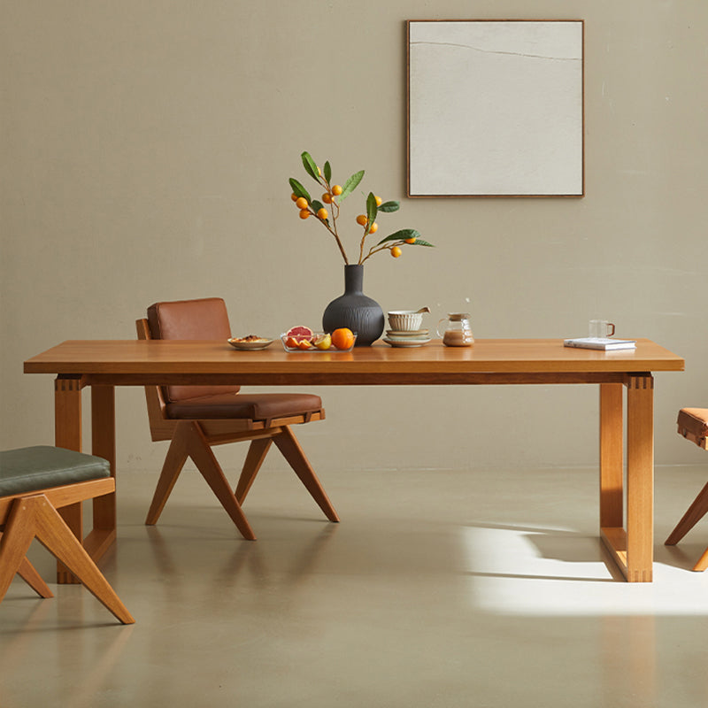 Kitchen Rectangle Dinner Table Dining Room Solid Wood Dining Table