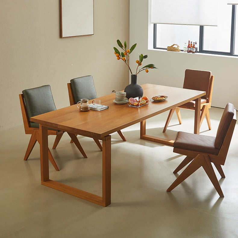 Kitchen Rectangle Dinner Table Dining Room Solid Wood Dining Table