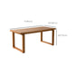 Kitchen Rectangle Dinner Table Dining Room Solid Wood Dining Table