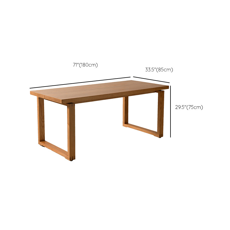Kitchen Rectangle Dinner Table Dining Room Solid Wood Dining Table
