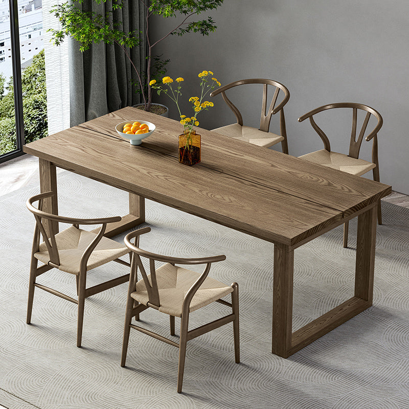 Modern Rectangle Wood Dining Table 1/4/5/7 Pieces Dining Set for Dining Room Clearhalo 'Dining Room Sets' 'Dining Tables & Seating' 'dining_room_set' 'furn' 'furn_dining_room_set' 'Furniture' 'Kitchen & Dining Furniture' 6976217