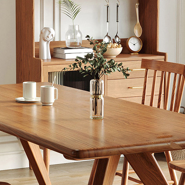 Tavolo da pranzo in legno moderno rettangolo 1/5/7 pezzi set da pranzo per sala da pranzo