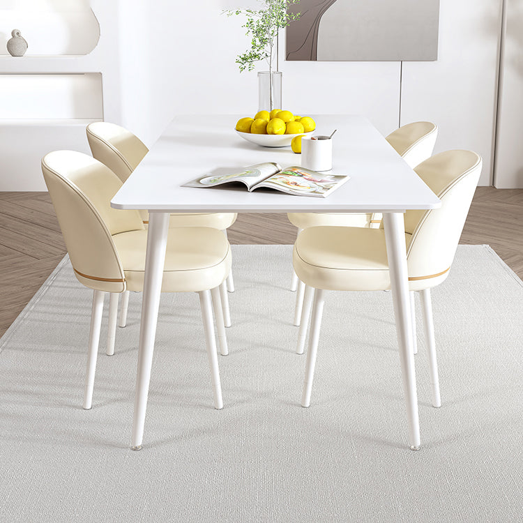 Mesa de comedor de piedra rectangular moderna 1/5/7 piezas de comedor juego para comedor