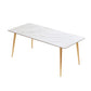 Mesa de comedor de piedra rectangular moderna 1/5/7 piezas de comedor juego para comedor