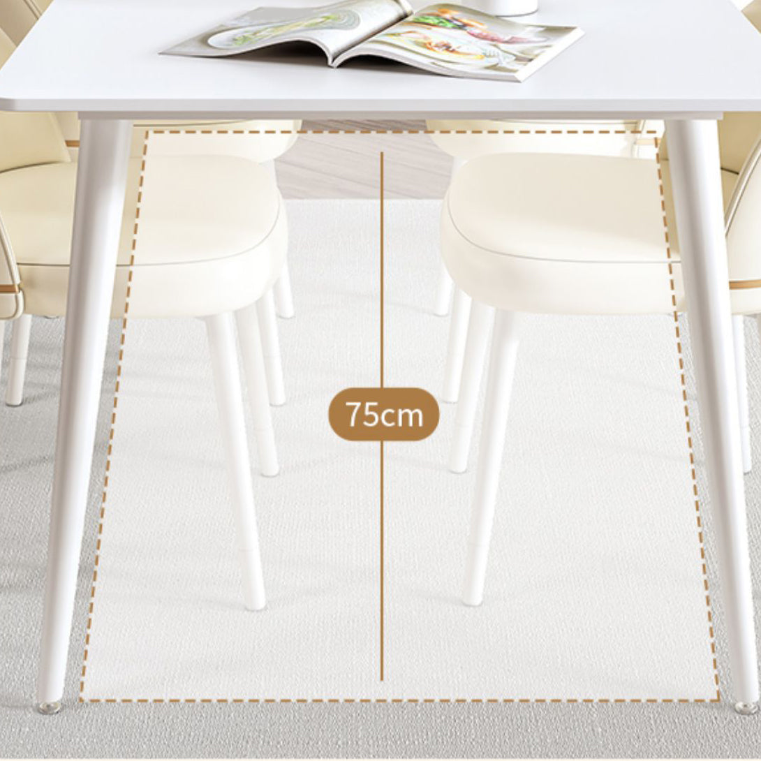 Mesa de comedor de piedra rectangular moderna 1/5/7 piezas de comedor juego para comedor