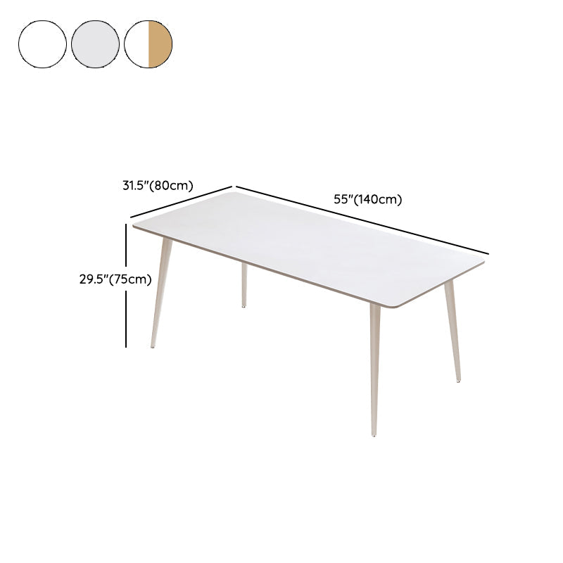 Mesa de comedor de piedra rectangular moderna 1/5/7 piezas de comedor juego para comedor