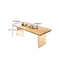 Modern Rectangle Wood Dining Table 1/5/7 Pieces Dining Set for Kitchen