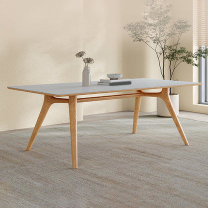 Set di sala da pranzo nordica 1/4/5/6/7 PC Tavolo da pranzo in legno