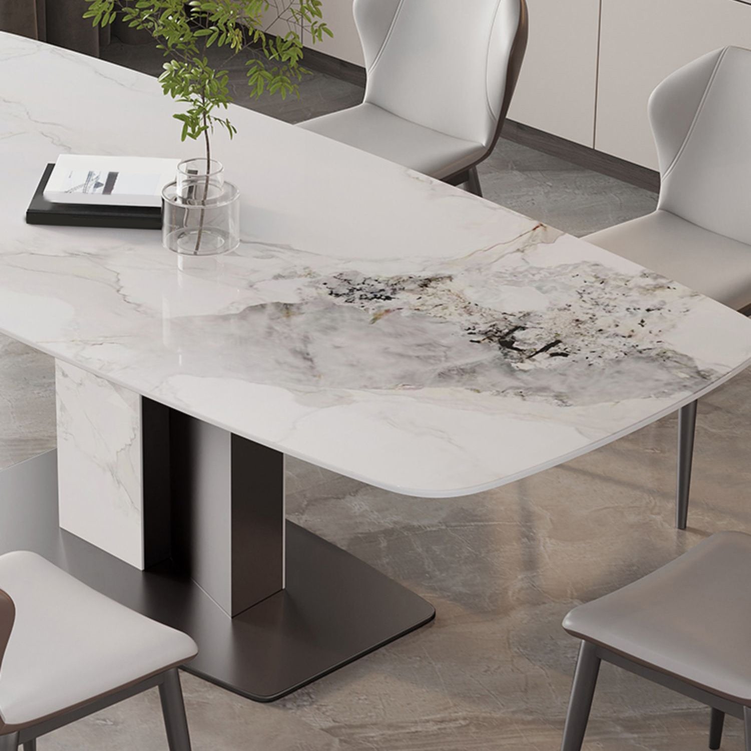 Modern Dining Room Set 1/4/5/6/7 Pcs Dining Set for Home Use Clearhalo 'Dining Room Sets' 'Dining Tables & Seating' 'dining_room_set' 'furn' 'furn_dining_room_set' 'Furniture' 'Kitchen & Dining Furniture' 6976338