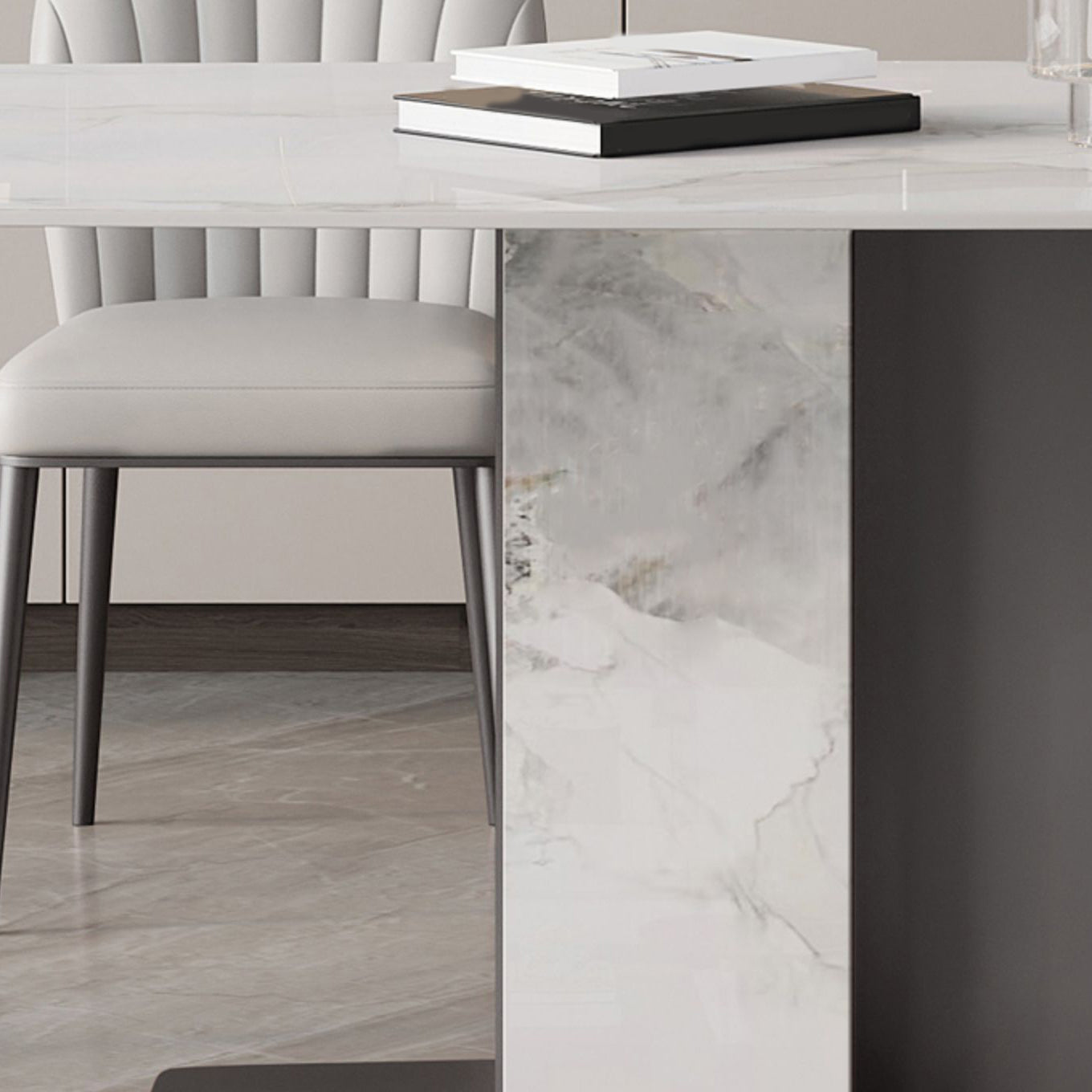 Modern Dining Room Set 1/4/5/6/7 Pcs Dining Set for Home Use Clearhalo 'Dining Room Sets' 'Dining Tables & Seating' 'dining_room_set' 'furn' 'furn_dining_room_set' 'Furniture' 'Kitchen & Dining Furniture' 6976339