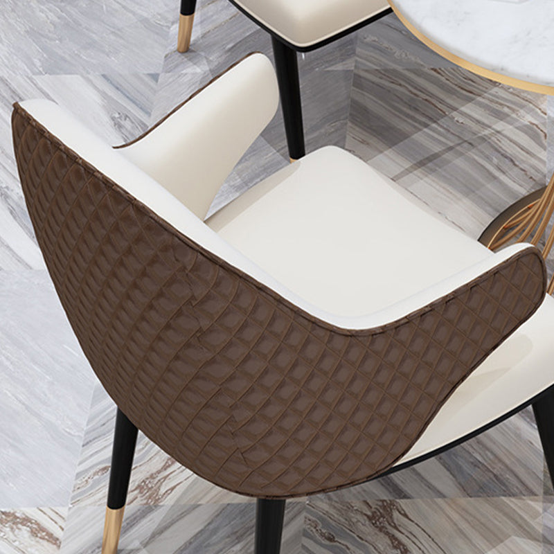 Set da pranzo moderno per casa 1/2/3/4/5 pezzi tavolo da pranzo rotondo con sedie imbottite